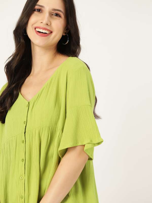 Myntra ladies short tops on sale