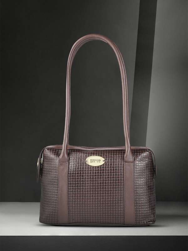 Hidesign Womens Leather Handcrafted Satchel Bag Handbag Purse Light Brown  Medium