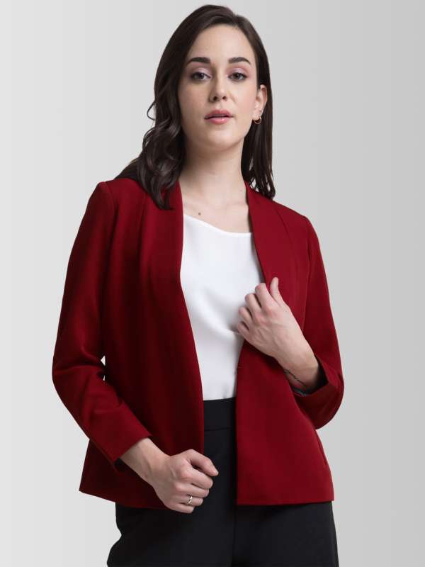 Chinese collar blazer for ladies store