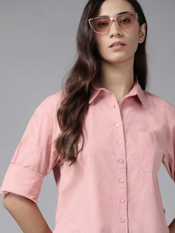 Women Pink Shirt Buy Women Pink Shirt Online In India