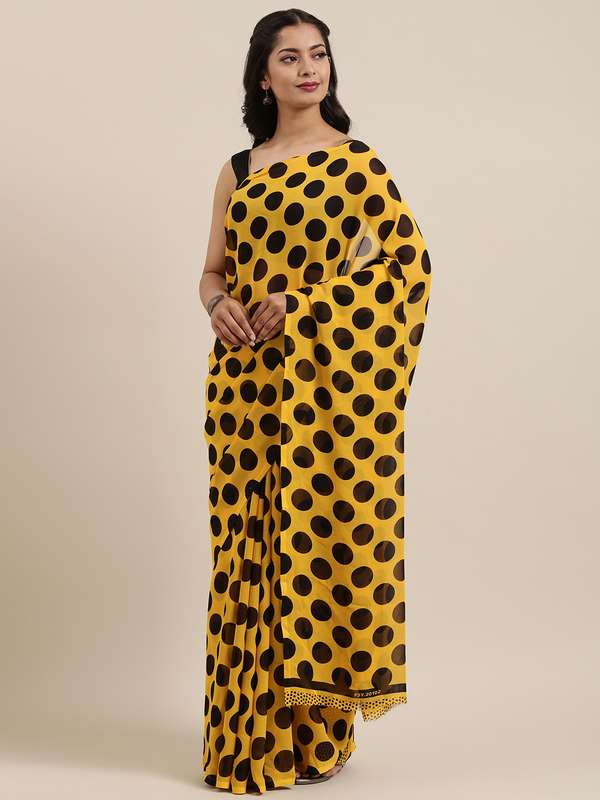 Polka dot saree online myntra Clearance