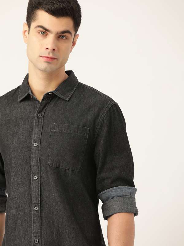 Black Jeans with Navy Denim Shirt Outfits For Men 59 ideas  outfits   Lookastic