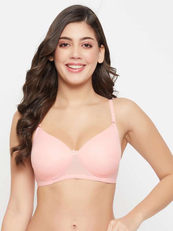Clovia Level 1 Push Up Underwired Demi Cup Multiway T-shirt Bra in Nude  Colour - Cotton
