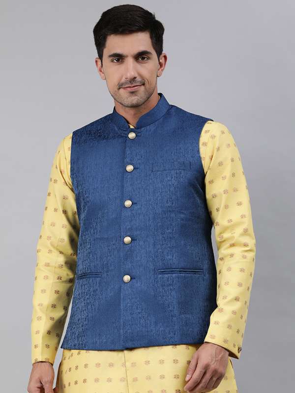 Raymond Ethnix.7 white stylized nehru jacket vmp4available Buy