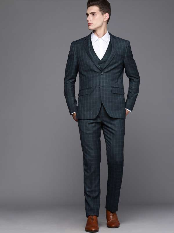 Louis Philippe Suits : Buy Louis Philippe Blue Three Piece Suit Online