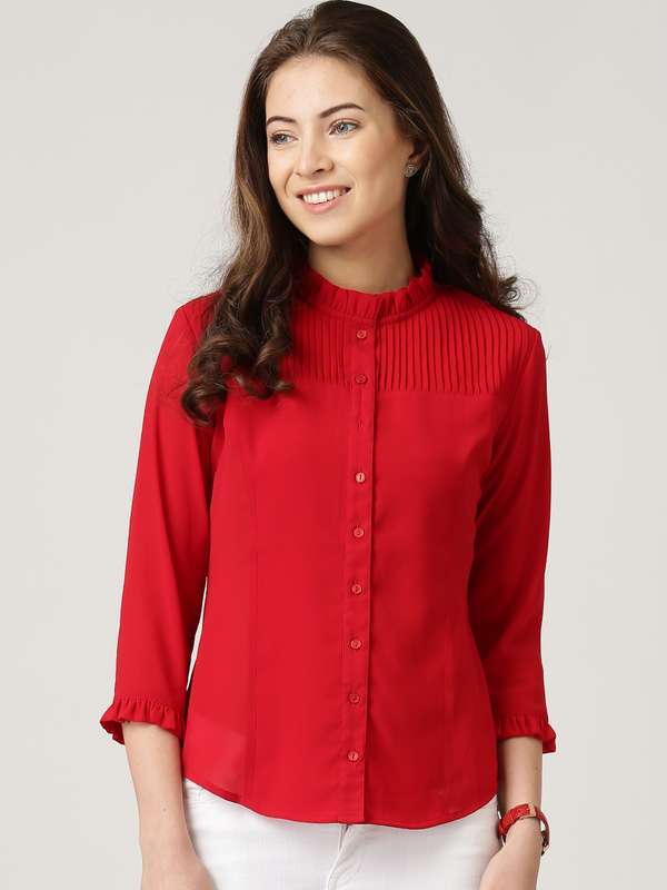 Women Red Shirts - Buy Women Red Shirts 