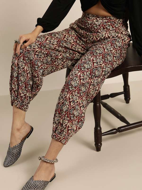 Printed Ethnic Trousers For Women - Buy Printed Ethnic Trousers For Women  online in India