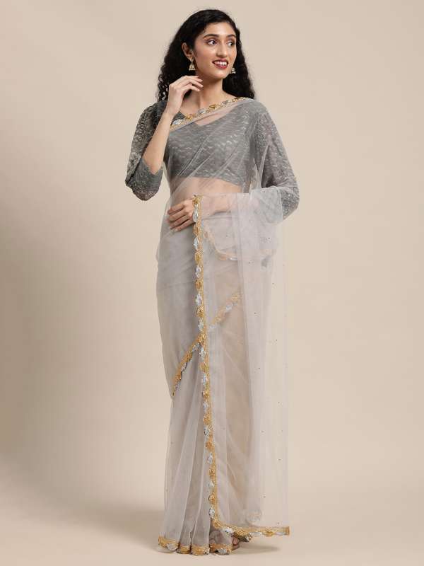 Myntra net saree sale