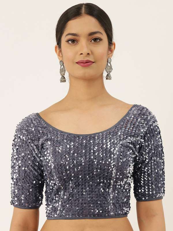 Black sequin blouse online Clearance