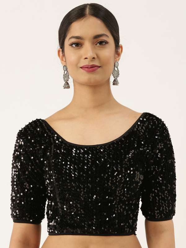 fancy black blouses
