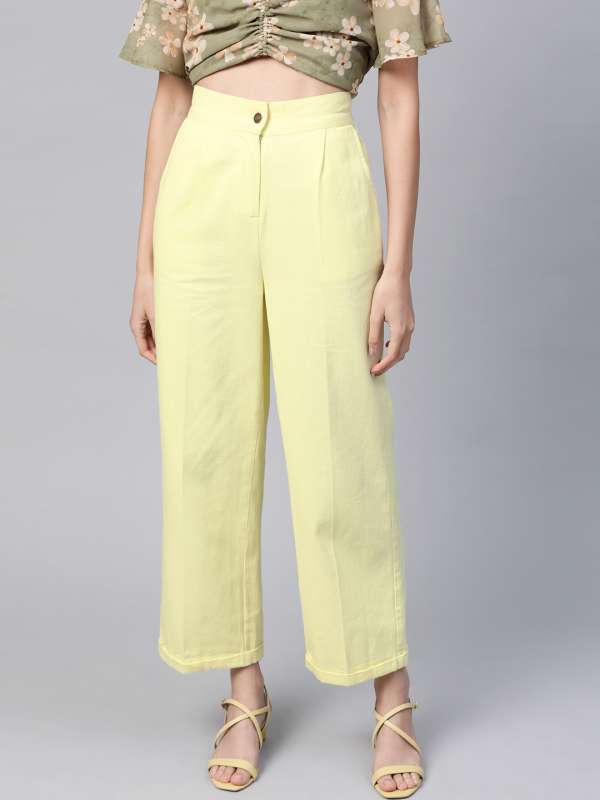 Cropped Crinkle Trousers  Crop trouser  Damartcouk