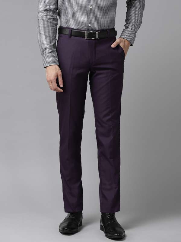 Buy Purple Trousers for Men