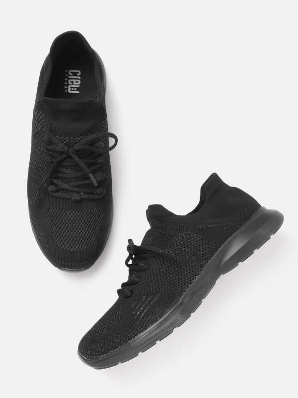 Black Enzo Street Knit Interest Training Shoes 6849211.htm Buy