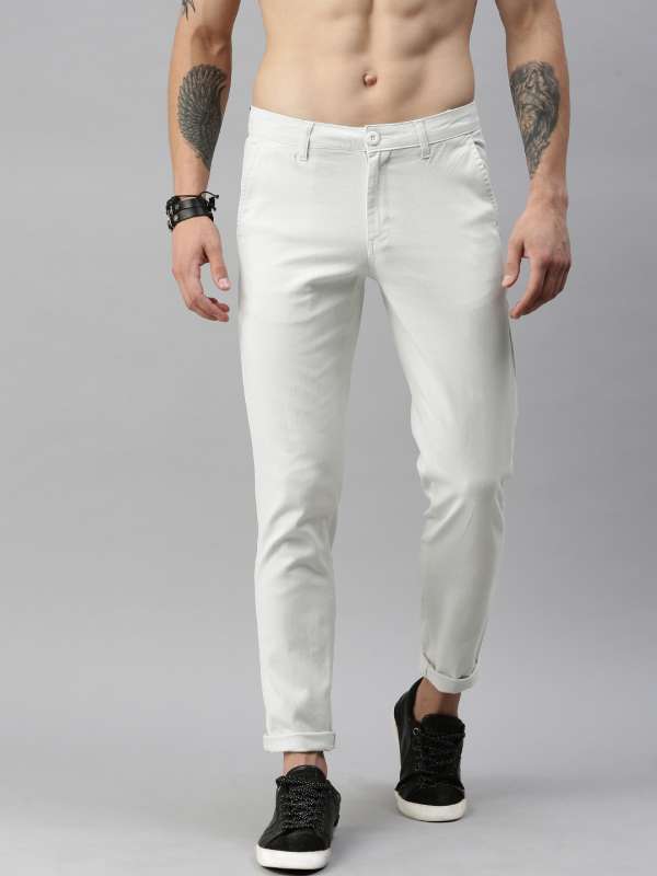 Black Low Rise Trousers | Navida – motelrocks.com