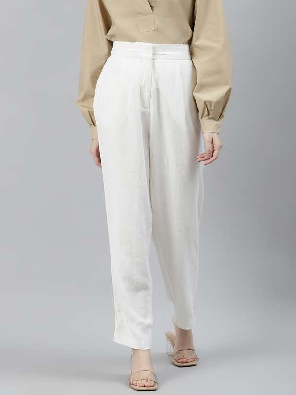 Marks Spencer White Trousers - Buy 