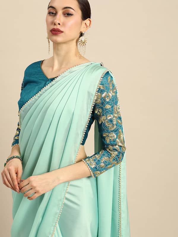 Buy Pink Sarees for Women by Mm Venture Online | Ajio.com