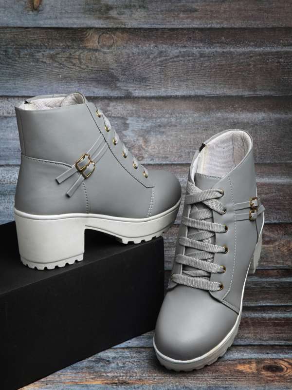 Grey sales boots women