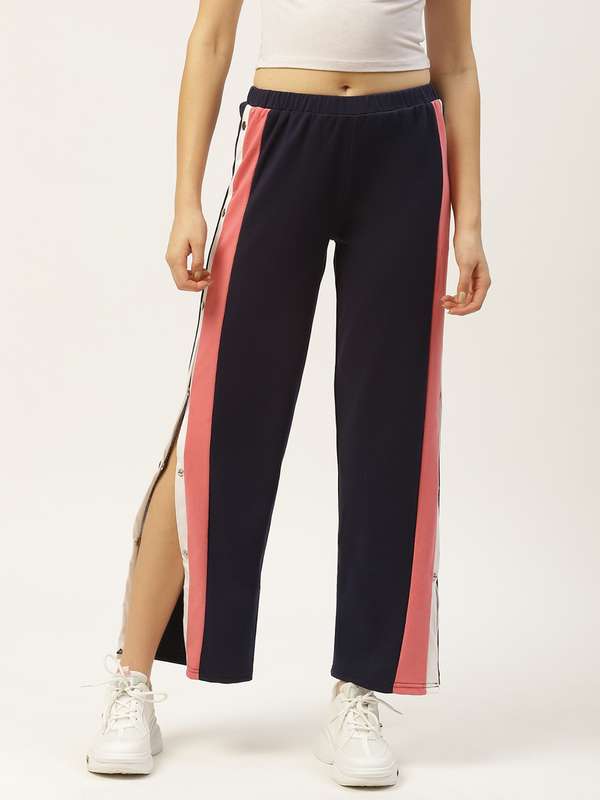 track pants with buttons