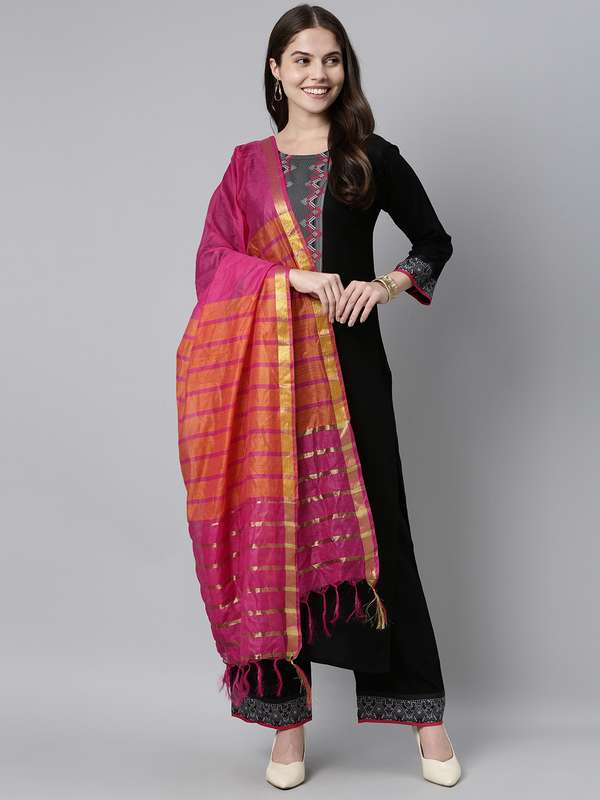 Myntra silk suit Clearance