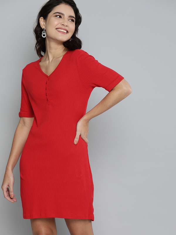 Myntra red dress Clearance