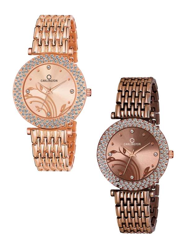 Gold Watch Buy Gold Watches Online for Men Women in India Myntra