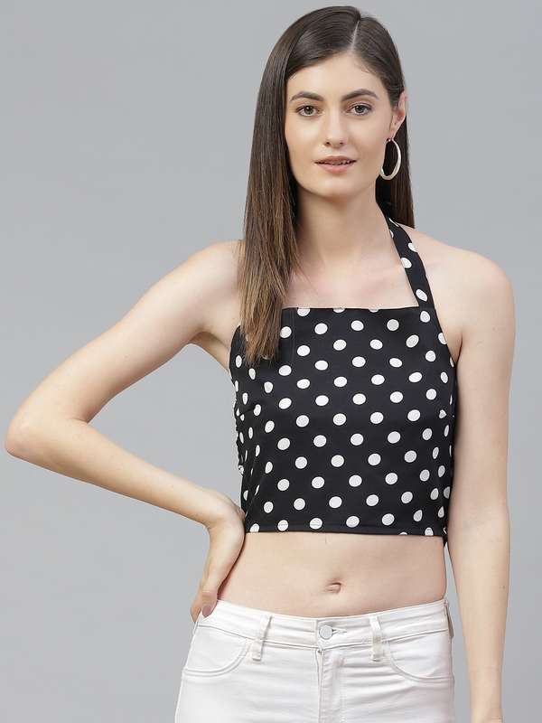 Myntra halter neck tops clearance