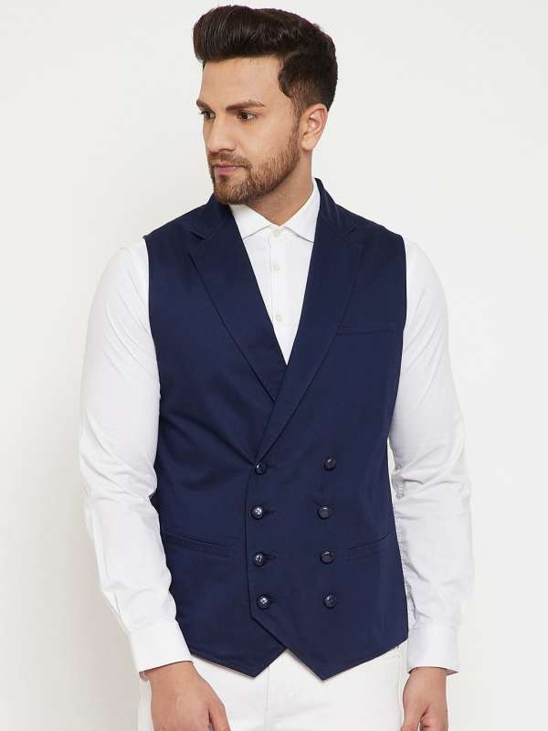 Waistcoat in sales blue colour