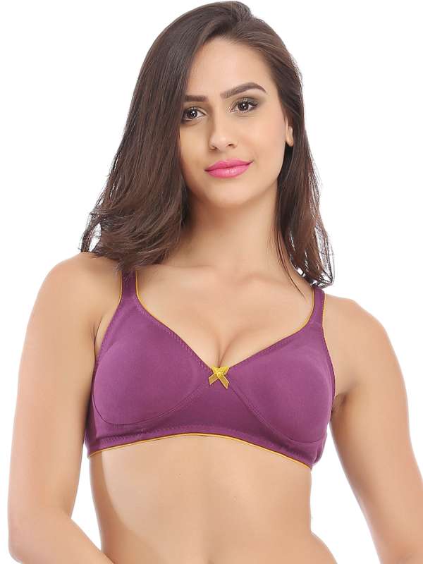 Buy Rosaline Everyday Double Layered Non-Wired 3/4th Coverage T-Shirt Bra ( Pack of 2) - Red Rose at Rs.461 online