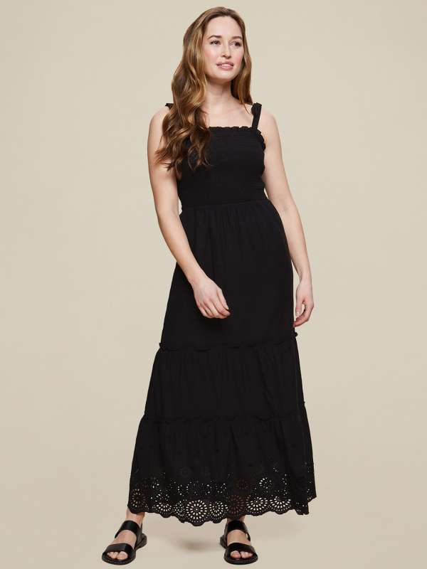 cotton maxi dresses online myntra