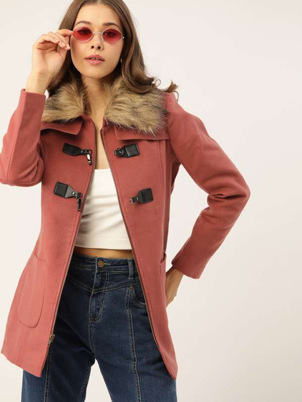 Michael Kors Quilted Coats for Women  Dark Ruby Extreme Cold Weather Jacket  Down Coats for Women  Longsleeve Fullzip Belted Faux Fur Women Winter  Coat  Walmartcom