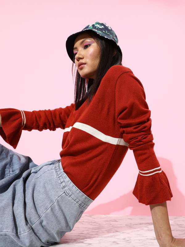 Rust red deals sweater
