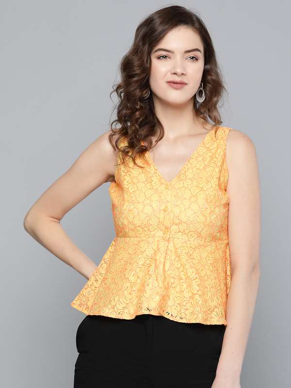 Lace tops myntra Clearance
