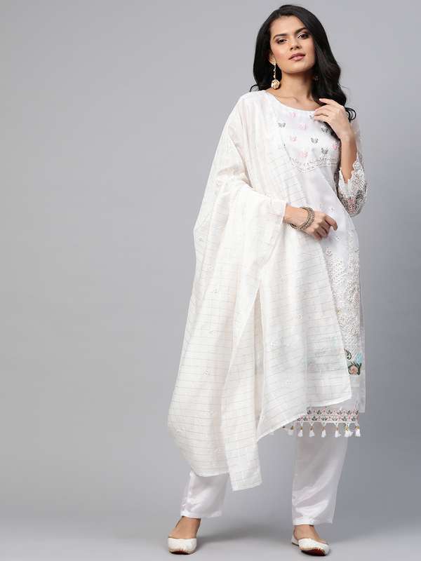 myntra suit material