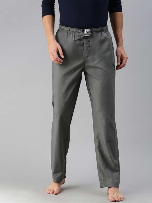 Buy USPA Innerwear Men Grey I658 Comfort Fit Solid Cotton Lounge Pants   Pack Of 1  NNNOWcom