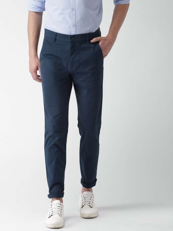 Plain Off White Chinos Trouser Slim Fit