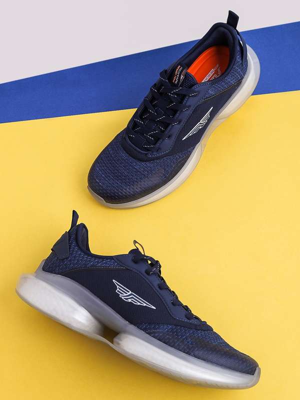 Red tape men navy blue walking shoes clearance