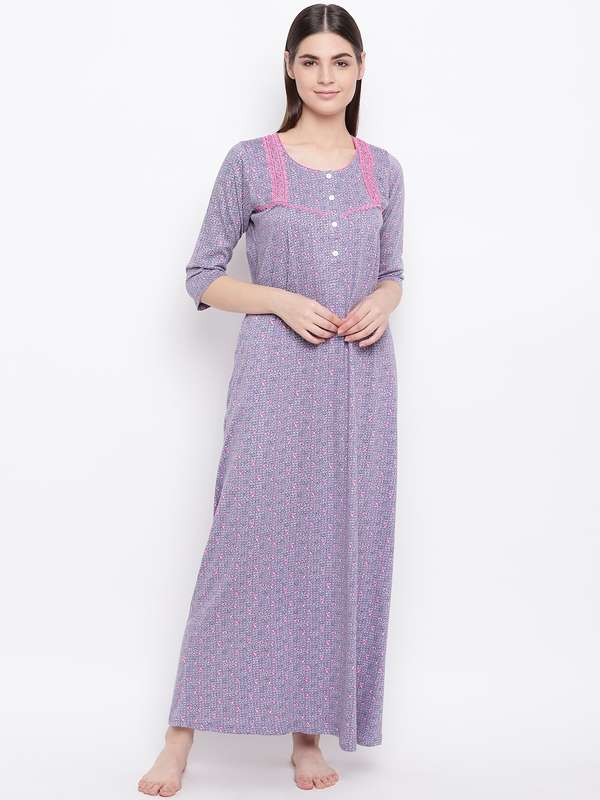 Myntra cotton nightgown Outlet