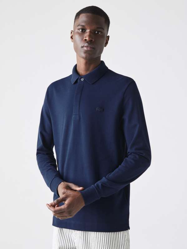 Lacoste Navy Blue Solid Polo T Shirt 7418459.htm Buy Lacoste Navy Blue Solid Polo T Shirt 7418459.htm online in India