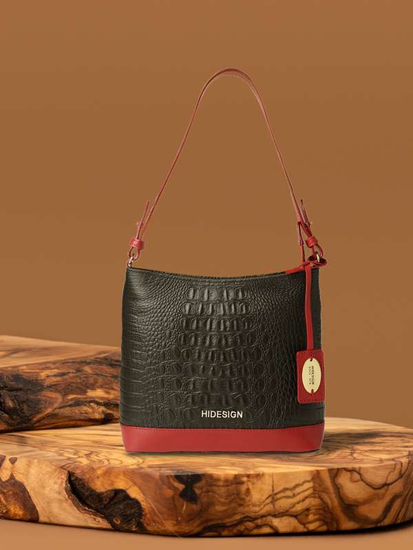 Buy Hidesign Maroon Solid Leather Handheld Bag - Handbags for Women 9374789  | Myntra