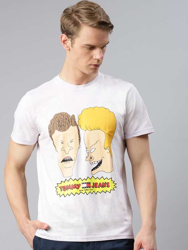 Tommy Hilfiger Men Off White Printed 