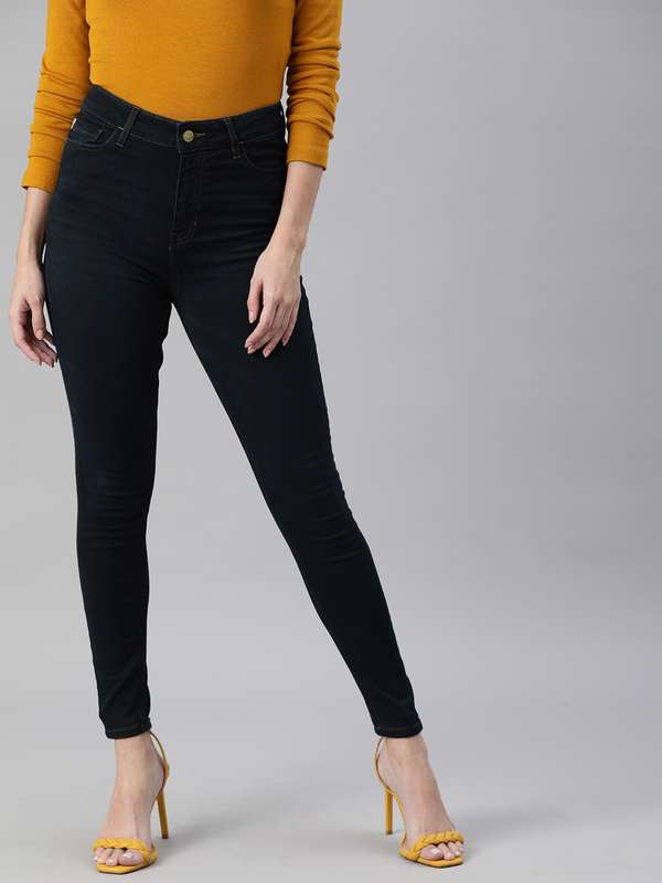 Navy Blue Jeans Jeggings - Buy Navy 