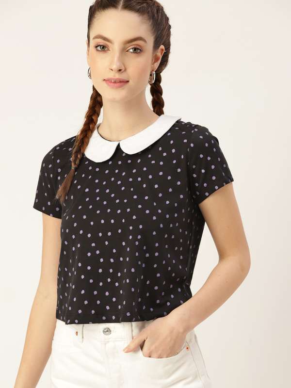 Peter pan collar t shirt store