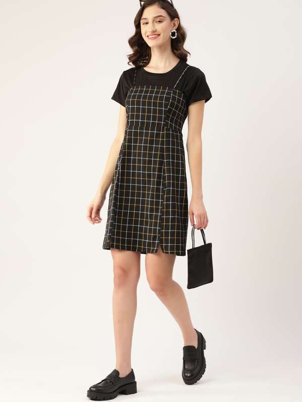 Checked dresses online online