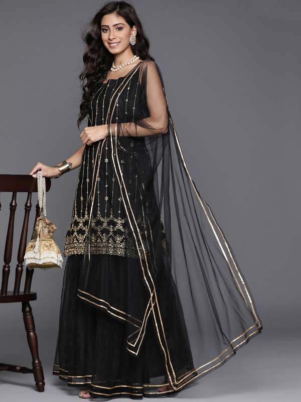sharara suit myntra