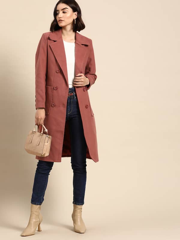 discount 68% Bershka Long coat Beige S WOMEN FASHION Coats Casual 