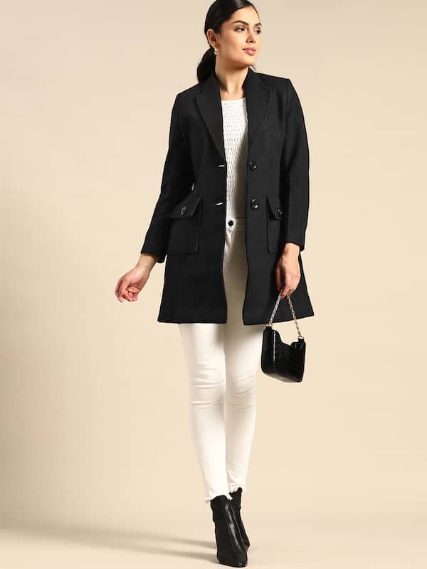 Gray S WOMEN FASHION Coats Casual NoName Long coat discount 68% 