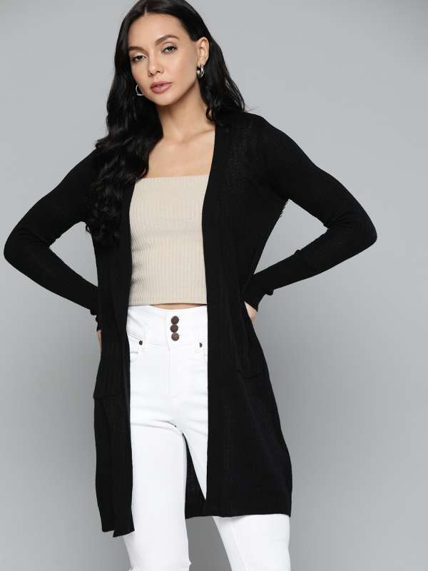 Long black pullover sweater online