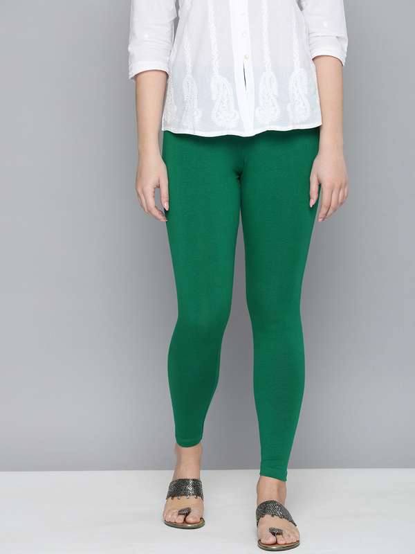 Mustard Green Leggings - Buy Mustard 