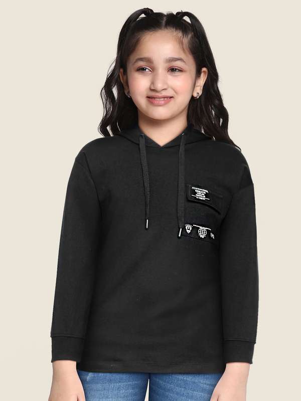 girls black hoodies