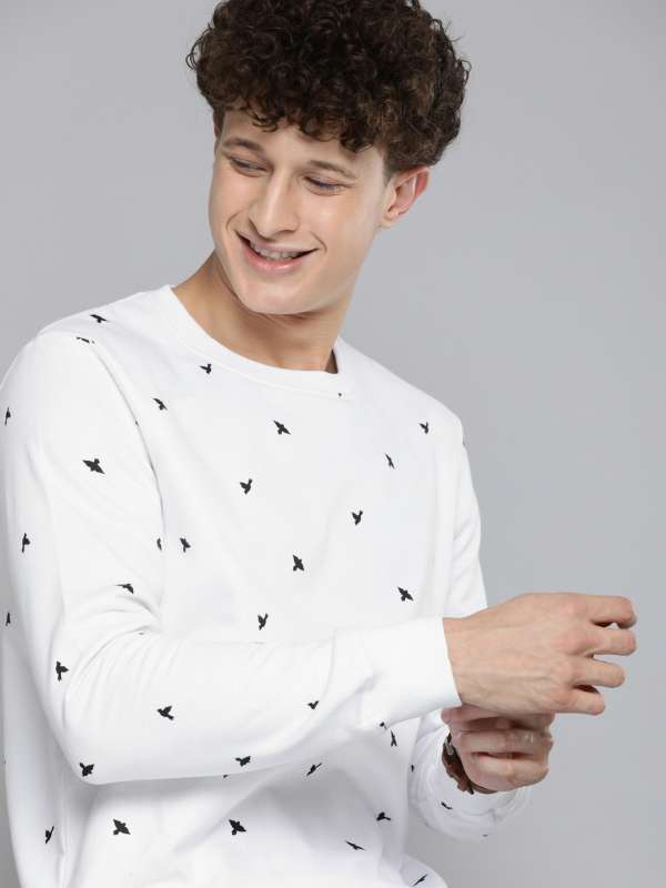 white hoodie myntra